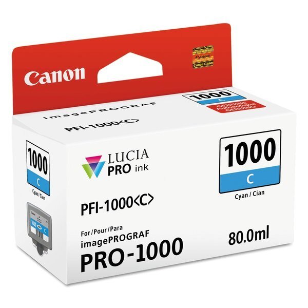 Lucia Pro Ink 0547C002 (PFI-1000), Cyan, Canon, Mfr#: 0547C002